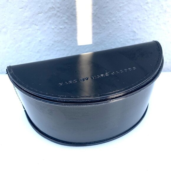 Marc By Marc Jacobs Oversized Sunglasses Case Hard Sided Magnetic Closure Black - Picture 3 of 6